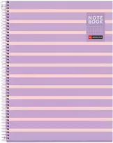 Sąsiuvinis su spirale APLI, A4, 80 lapų, langeliais, Mauve