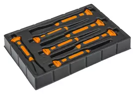 Kaltų rinkinys Bahco, dvikomponentė rankena, 3654BMS 7 vnt, 2-20mm, plastikiniame dėkle