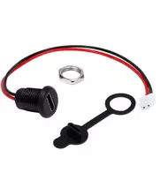 Mini USB moteriškas lizdas - 5+4 kontaktų - tiesus
