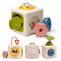 Taf Toys lavinamasis sensorinis žaislas kubas Peek & Play Cube
