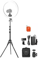 „Neewer SRP18C“ 17 cm asmenukių rinkinys su apvalia LED telefono lempute