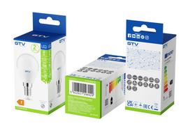 Lemputė GTV LED, B45, 4000 °K, E14, 8 W, 700 lm