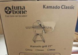 SALE OUT. TunaBone | Kamado classic 21" grill | Dark grey | DAMAGED PACKAGING AND DAMAGED BODY PAINT TBG21GRAY-01SO | 2000001183502