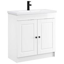 Vonios baldų rinkinys Itin blizgi balta 78,5 x 37,5 x 81 cm