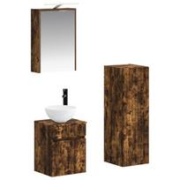 Vonios baldų rinkinys 4 pcs Dūminio ąžuolo