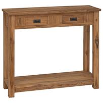 Konsolinis stalas Natūrali 90 x 30 x 80 cm Kieto teka medžio