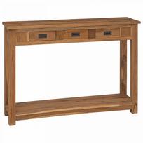 Konsolinis stalas Natūrali 110 x 30 x 80 cm Kieto teka medžio