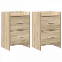 Naktiniai staliukai 2 pcs Sonoma ąžuolas 40 x 30 x 60 cm