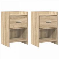 Naktiniai staliukai 2 pcs Sonoma ąžuolas 40 x 30 x 60 cm