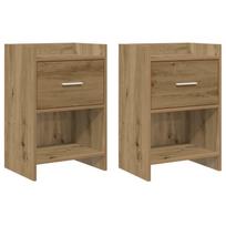Naktiniai staliukai 2 pcs Artisano ąžuolo 40 x 30 x 60 cm