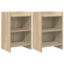 Naktiniai staliukai 2 pcs Sonoma ąžuolas 40 x 30 x 60 cm