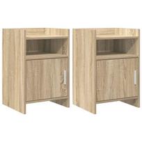 Naktiniai staliukai 2 pcs Sonoma ąžuolas 40 x 36 x 60 cm