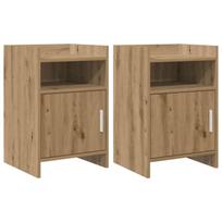 Naktiniai staliukai 2 pcs Artisano ąžuolo 40 x 36 x 60 cm