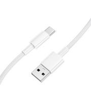 Baltas USB-A - USB-C 3A 100cm laidas "Borofone BX117"
