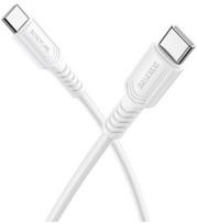 Baltas USB-C - USB-C 60W 100cm laidas "Borofone BX116"