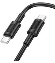 Juodas USB-C - USB-C 60W 100cm laidas "Borofone BX111"