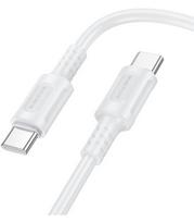 Baltas USB-C - USB-C 60W 100cm laidas "Borofone BX111"