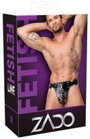 Zado Men's Leather Jockstrap vyriška lateksinė apranga