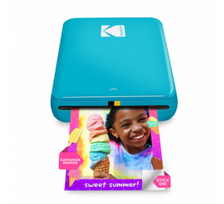 Kodak STEP Momentinis mobilus nuotraukų spausdintuvas spalvotas ZINK 2x3'' 1 ppm, Bluetooth, Mėlyna