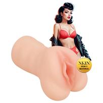 XKIN Greaser Girl Misty - realistiška dirbtinė vagina masturbatorius (natūrali spalva)