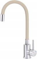 Kitchen faucet with bent spout