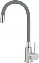 Kitchen faucet with bent spout