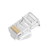 Premium RJ45 Cat5e UTP auksu dengtas jungtys | LAN kabelio kištukas