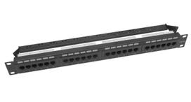 Komutacinis skydelis CAT6 UTP 19" 24 jungčių (Patch panelis), 1U