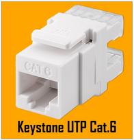 CAT6 Keystone module / UTP can use in in SS-1xRJ45-PR or SS-2xRJ45-PR