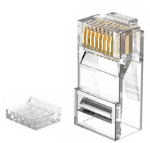 RJ45 connector for CAT6 UTP LAN cables  2parts, Nordmark Structured LAN Cabling system