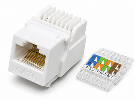 CAT6 UTP 8P8C keystone, tooless, can use in in SS-1xRJ45-PR or SS-xRJ45-PR,Nordmark Structured LAN