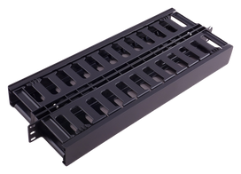 Cable management 1U plastic double side