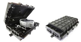 Fiber optic inline closure/ 24-96 fibers/ without tray