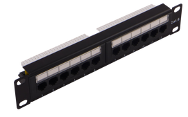 UTP CAT6 12 ports patch panel, for 10" Cabinets Nordmark Structured LAN Cabling system