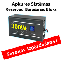 300W, Grynųjų sinusoіdų invertorius - UPS, Atsarginė elektros energija šildymo sistemoms, ant sienos