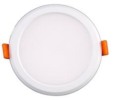 Įleidžiama LED panelė. Apvalios formos 9W 3000K 116x36mm su įmontuotu valdymo bloku