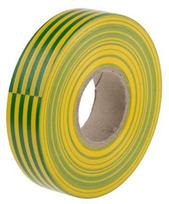 Elektros izoliacinė juosta/ 18mm x 25m/ Žalia + Geltona