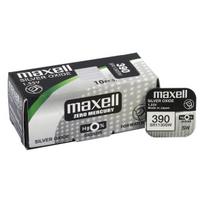 390 baterijų 1,55 V Maxell sidabro oksido SR1130SW, 389 pakuotėje po 1GB.