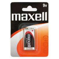 9V 6LR61 / 6F22 akumuliatorius 9 Volti Maxell Cinko-anglies 1B pakuotėje po 1GB.