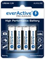 LR6/AA baterijos 1,5V everActive Pro Alkaline MN1500/E91 pakuotėje po 4 vnt.