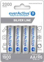 AKAA.eA.SL4; R06/AA baterijos 1.2V everActive Silver line Ni-MH 2000 mAh pakuotėje po 4GB.