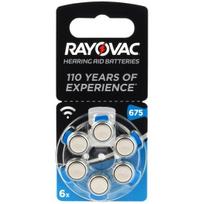 675 dydis, klausos aparato akumuliatorius, 1.45V Rayovac Special Zn-Air PR44 pakuotėje po 6 vnt.