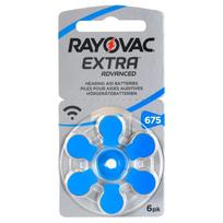 Klausos aparato akumuliatorius | Dydis 675 | 1.45V Rayovac Extra Advanced Zn-Air PR44 pakuotėje po 6