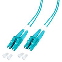 LC/UPC-LC/UPC MM multimode 50/125, OM3, Duplex, LSZH Aqua, 5m :: LC-4.3-1U5