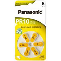 10 dydis, klausos aparato baterija, Panasonic Zn-Air PR70 pakuotėje po 6 vnt.