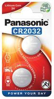 CR2032 baterijos Panasonic ličio pakuotėje po 2 vnt.