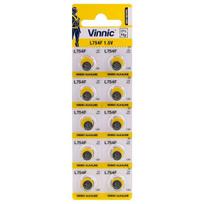 G5 baterijos Vinnic Alkaline LR754/LR48/AG5 pakuotėje po 10 vnt.