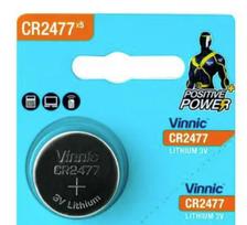 CR2477 baterijos Vinnic ličio - pakuotėje po 1 vnt.