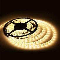 LED juostos (12V, 5W/m, 3000K, IP20) komplektas su maitinimo bloku. Ilgis 5 metrai.
