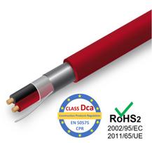 Kabelis priešgaisrinėms sistemoms PRO BASE - 1x2x0,8, raudonas,  100m, CPR klasė - Dc